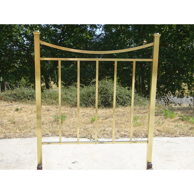 Boho Chic Antique Bed in Gilt Brass, 1890s For Sale - Image 3 of 18