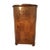 Biedermeier Elm Corner Cupboard, 1830s For Sale