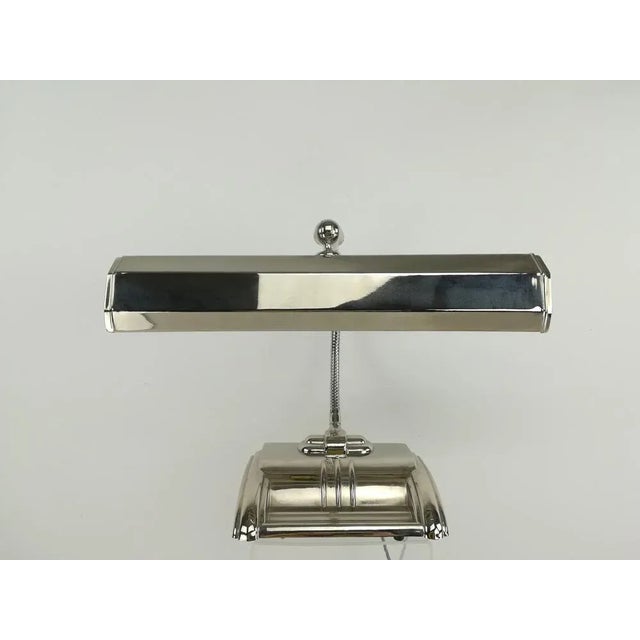 Adjustable Chrome-Plated Desk Lamp For Sale - Image 9 of 11