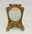 Art Nouveau Art Nouveau Handcrafted Golden Bronze Table Mirror, Vanity Mirror 1940 For Sale - Image 3 of 12