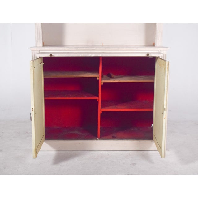 White Painted 2-Door Bookcase, 1890s For Sale - Image 14 of 15