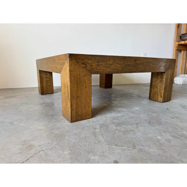 Postmodern 1980s Postmodern Parsons-Style Checkered Top Wood Coffee Table/ Sold For Sale - Image 3 of 12