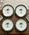 Forest Green Anthropologie X Fern & Co. Tropical Palm Scalloped Dinner Plates - Set 4 For Sale - Image 8 of 12