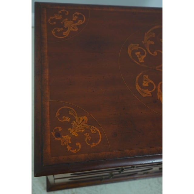 Maitland Smith Italian Neoclassical Style Inlaid Chest For Sale - Image 14 of 18