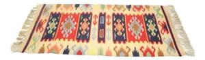 Mid-Century Wool Reversible Kelim Rug, 1960s
