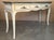 1930s 20th Century French White Painted Table Console With Green Marble Top For Sale - Image 5 of 16