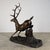 Bronze Large Bronze Stag Sculpture – Leaping Deer on Log Base, 36” H Wildlife Art For Sale - Image 8 of 13