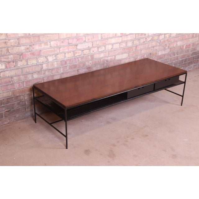 Paul McCobb Planner Group Iron and Maple Coffee Table, Newly Refinished For Sale In South Bend - Image 6 of 12