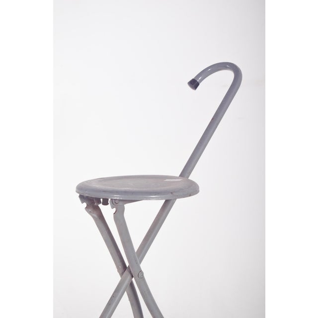 Vintage Folding Cane Seat, 1950 For Sale - Image 3 of 8