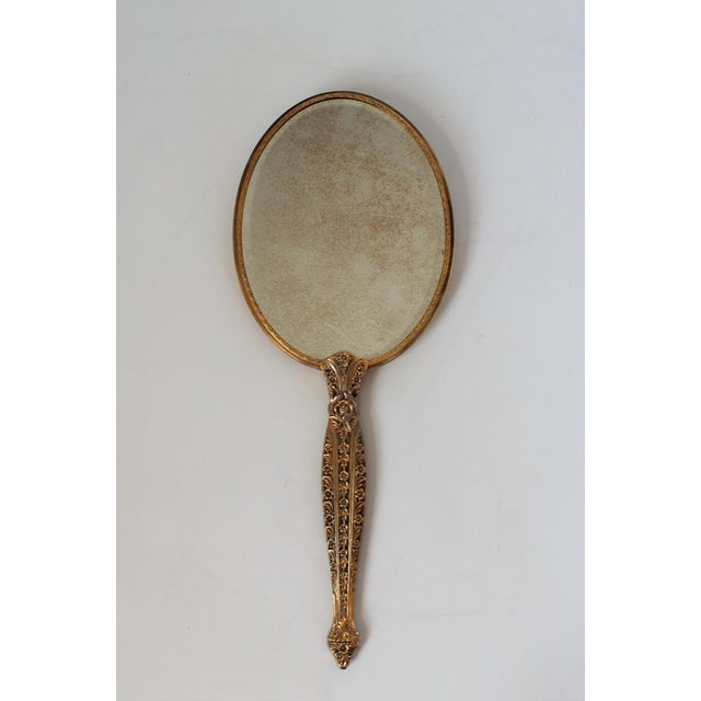 Vintage Brass Vanity Set For Sale In Milwaukee - Image 6 of 18
