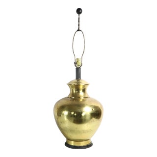 Large Brass Chinese Style Table Lamp For Sale