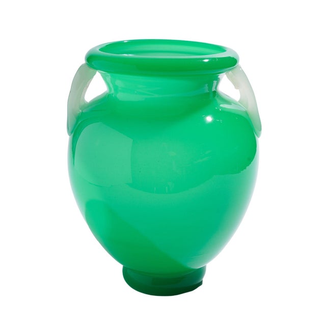 Early 20th Century Large Jade Glass Amphora by Steuben, C. 1920 For Sale - Image 5 of 11