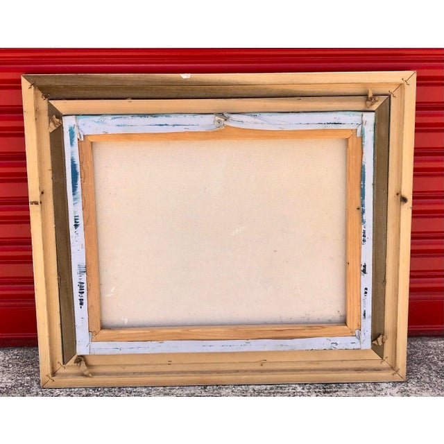 Paint Charles Benolt Marine Life Tropical Ocean Framed Oil Painting For Sale - Image 7 of 8