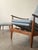 Mid-Century Modern 1950's Attributed to Milo Baughman for James Inc. Leather Recliner and Ottoman For Sale - Image 3 of 13