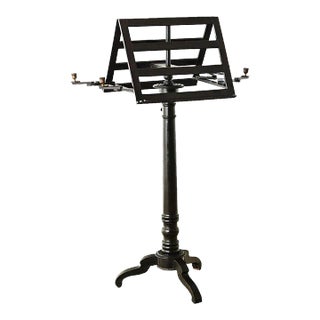 French 19th Century Ebonized Duet Stand For Sale