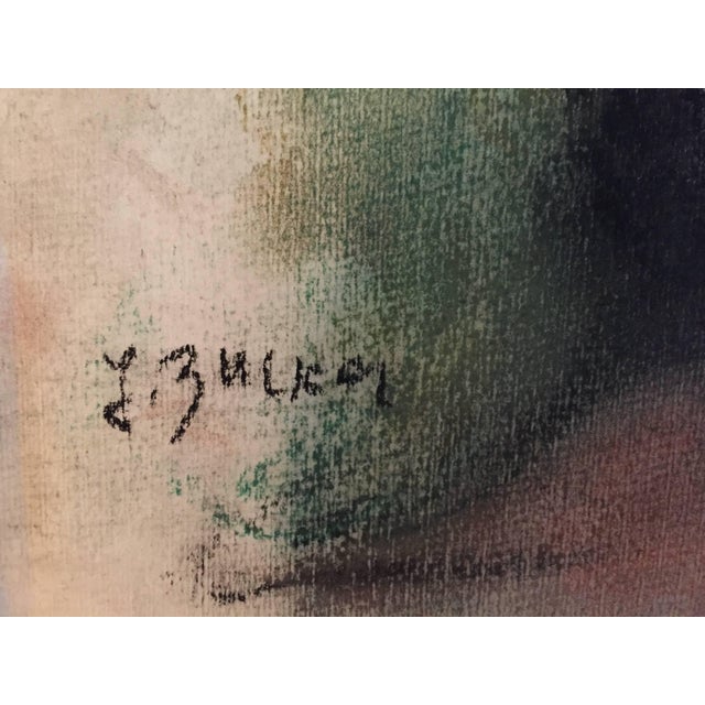 Modern Jacques (Jakub) Zucker, Portrait Drawing Bearded Man Ecole D'Paris, WPA, Bezalel Artist For Sale - Image 3 of 5