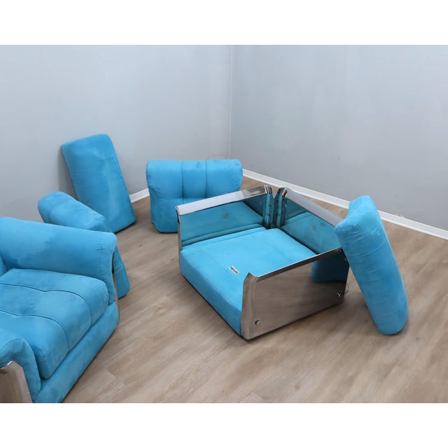 Vintage Larissa Armchairs by Vittorio Introini from Saporiti Italia, 1970s, Set of 2 For Sale - Image 15 of 18