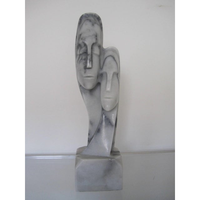 Marble Male Female Sculpture For Sale - Image 4 of 10