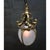 French Art Nouveau Brass and Etched Glass Lantern Pendant Light, 1920s For Sale - Image 4 of 12