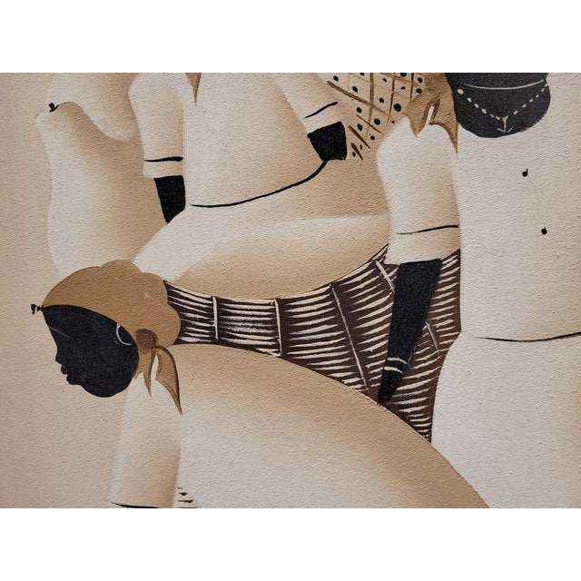 José Diereseu, Dominican Women in the Market, 1967, Oil on Canvas For Sale - Image 10 of 18