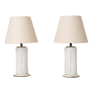 Pair of 1960's Italian Glass Table Lamps