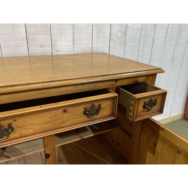 Wood English Fir Wood Sideboard, 1950s For Sale - Image 7 of 16