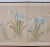 1960s 1960s Japanese Byobu "Blue Irises" on the 4-Panel Folding Screen Beige Background For Sale - Image 5 of 10