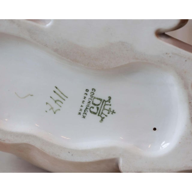 Ceramic Mid 20th Century Porcelain Deer by Dahl Jensen, Denmark For Sale - Image 7 of 8