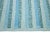 Contemporary Modern Striped Swedish Style Wool Rug Handmade With Light Blue and Green Field For Sale - Image 3 of 8