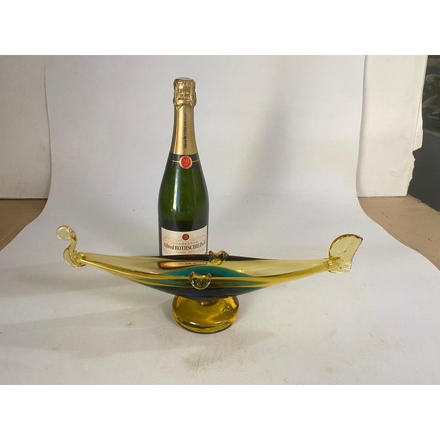 Art Glass Ashtray in Venice Gondola Shaped Italy, 1970 For Sale - Image 13 of 14