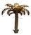 2000 - 2009 Vintage Hollywood Regency Style Metal Palm Tree Wall Sconce For Sale - Image 5 of 10
