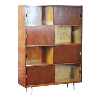 Mid-Century Czech Bookcase from Dřevozpracující Podnik Praha, 1950s For Sale