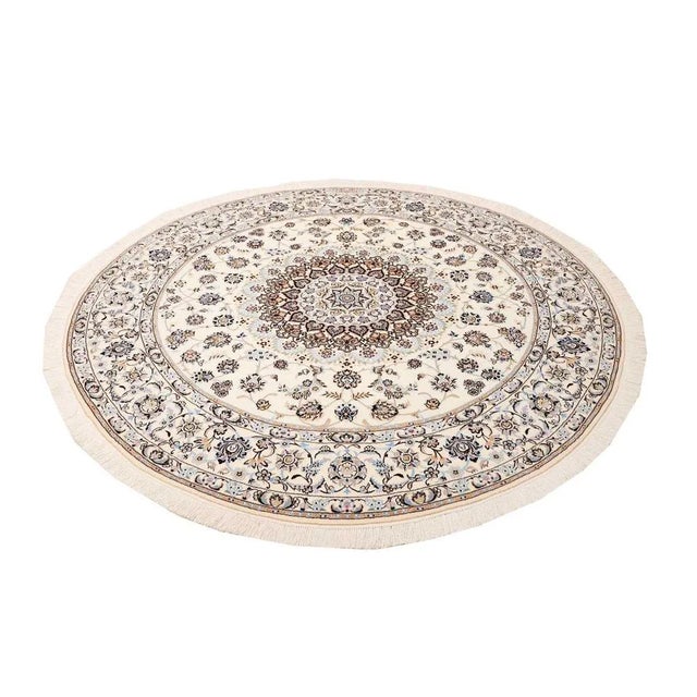 Textile Nain Hand-Knotted Rug in Virgin Wool For Sale - Image 7 of 11