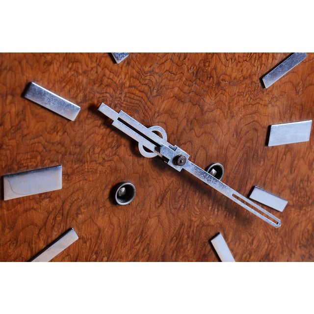 Art Deco Fireplace Clock in Marble, Bronze, and Glass, France, 1920s, Set of 3 For Sale - Image 15 of 18