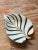 Mid-Century Modern Vintage Italian Striped Glass Bowl After Murano For Sale - Image 3 of 7