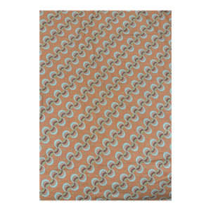 Vintage Jay Yang for Woodco Geometric Wave Fabric, 7.2+ Yards