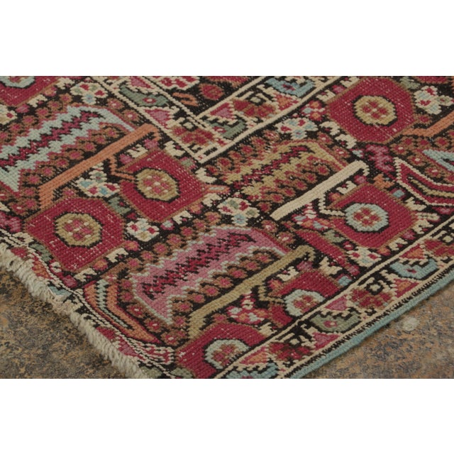 Vintage Turkish Anatolian Prayer Rug With Geometric Mihrab Design - Rug & Kilim For Sale In New York - Image 6 of 9