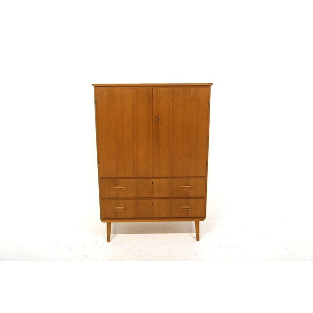 1950s Danish Teak Wardrobe with Hinged Doors, 1950s For Sale - Image 5 of 6