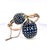 1960s Rose Gold Bypass Watch With 22ct Sapphire and Diamond Clusters, Uk For Sale - Image 4 of 11