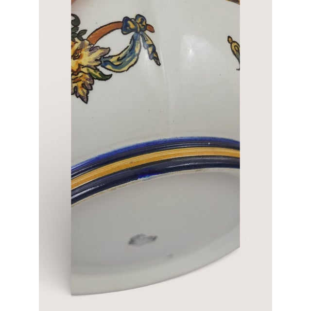 Earthenware Melon Dish from Gien, 1890s For Sale - Image 10 of 11