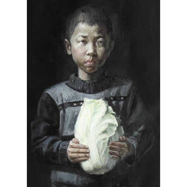 Original unique larger than life painting by chinese social artist wei yi artist: wei yi (魏艺) title: zhou shoujun (周守俊)...