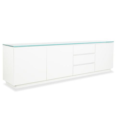 Cube Sideboard and Chest of Drawers in White High Gloss Wood from Interlübke, Set of 2 For Sale - Image 4 of 18