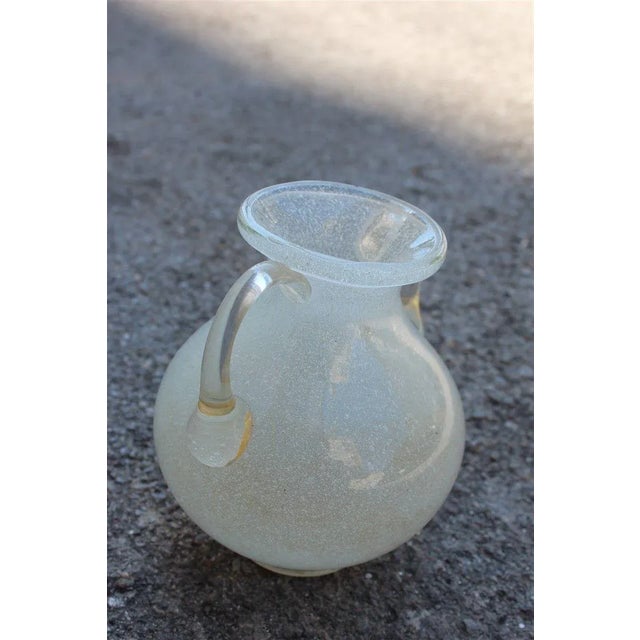 White Murano Glass Vase from Seguso, 1940s For Sale - Image 4 of 10