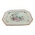 Vintage Chinoiserie Adams China Calyx Ware Metz English Ironstone Octagonal Platter For Sale