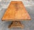 Brown Vintage French Country Trestle Dining Table For Sale - Image 8 of 10
