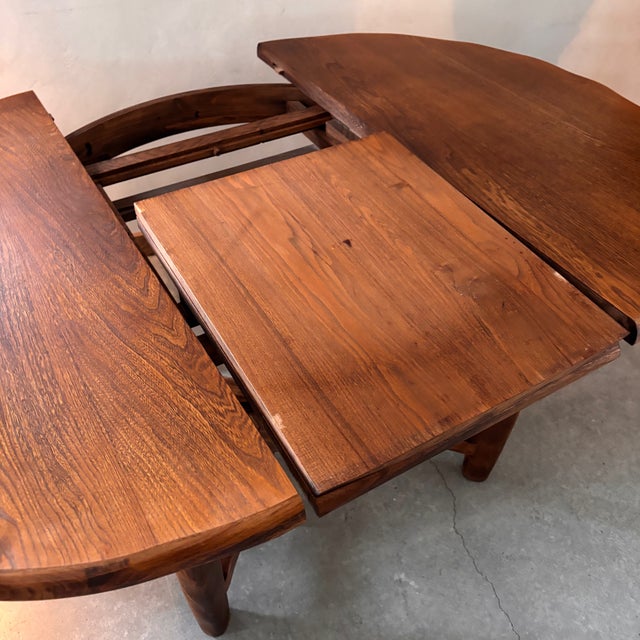 Wooden Extendable Dining Table and Chairs, Set of 9 For Sale - Image 11 of 14