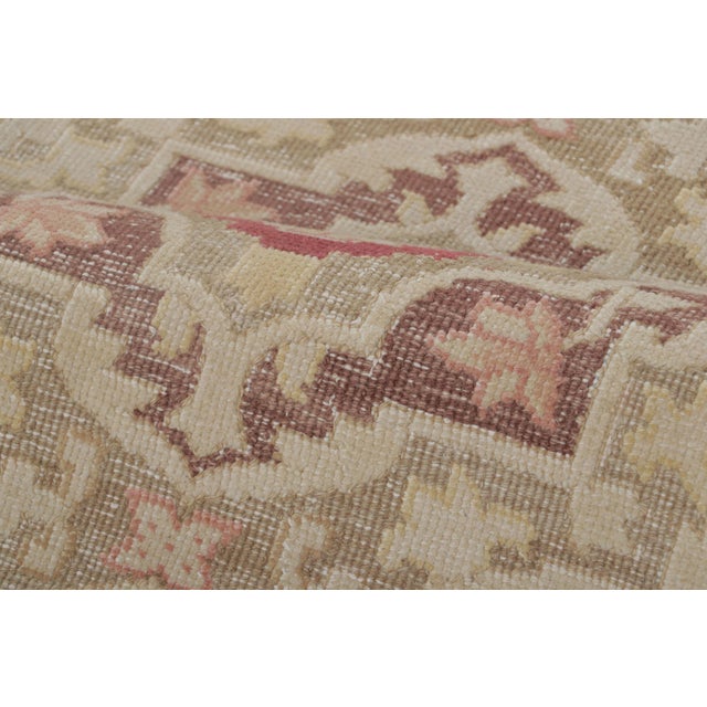 Vintage Bessarabian Kilim Rug in Beige With Floral Patterns - Rug & Kilim For Sale In New York - Image 6 of 7