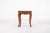 Very elegant vintage nesting tables in the style of Queen Anne with hand carved decor on the legs and cane and glass top....
