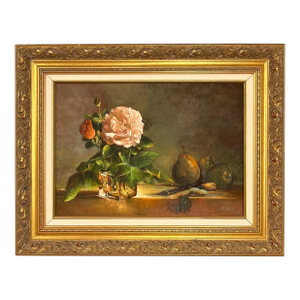Vintage Still Life in Oil