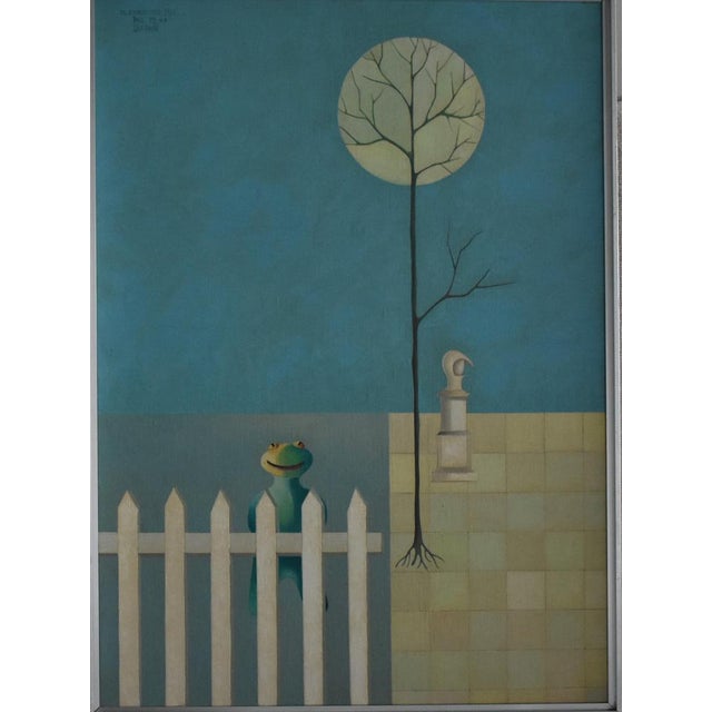 Paul Dufrane, Once Upon a Time\. 1975, Oil on Canvas For Sale - Image 4 of 4